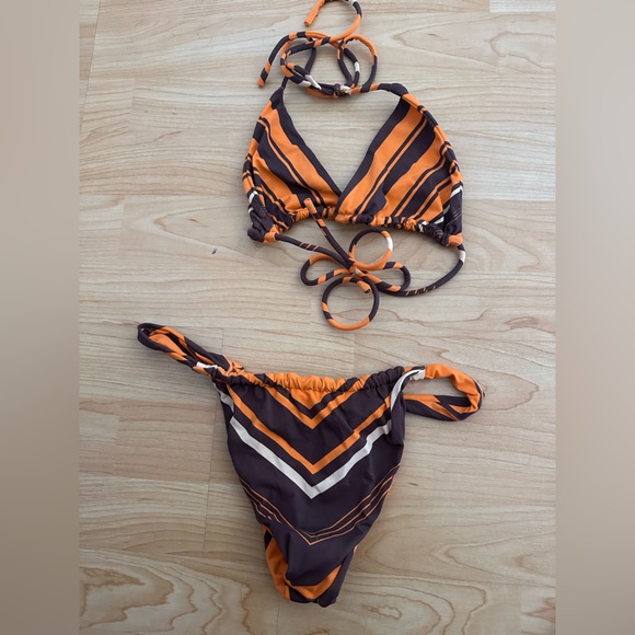 Bamba Malibu top and AMORE bottoms - tangerine cacao - Picture 2 of 2